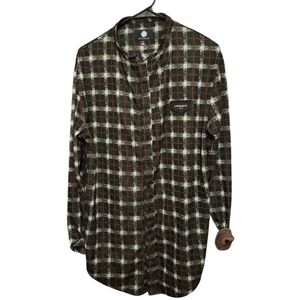 Gianni Kavanagh Urban Brand Long Sleeved Button Down Shirt Men's Medium Retro